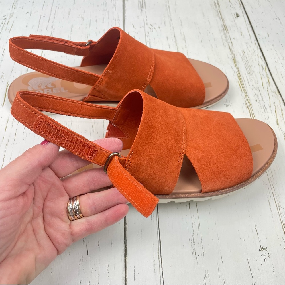 Sorel Ella ll Slingback Suede Leather Sandals - Picture 16 of 16